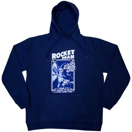 Elton John Unisex Pullover Hoodie: Rocketman - Feather Suit Mono